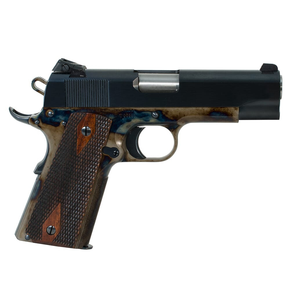 Turnbull 1911 Checker, BT, SS Bull Barrel, Kensight (Heritage) Commander double diamond wood grips MPN TB-P3-C-CC