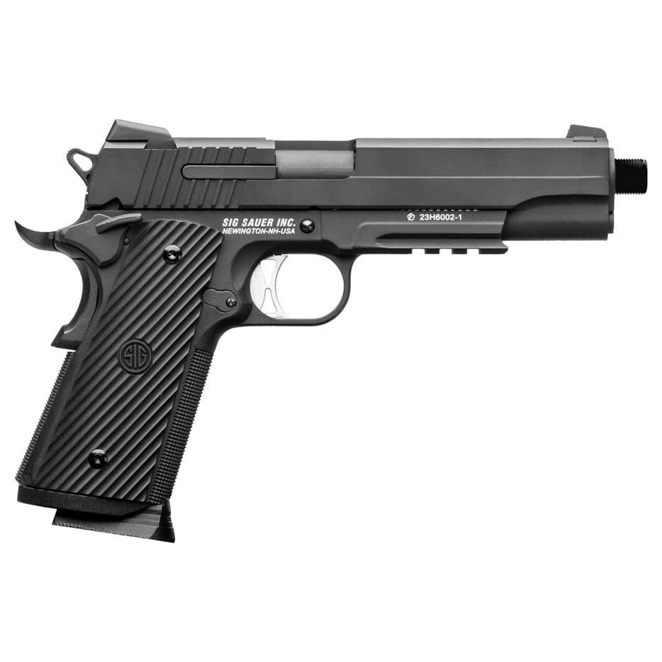 sig sauer Sig Sauer 1911 TacOps 4.5mm 12gr CO2 Black Airgun AIR-1911TAC-BB - $119.99 at Scopelist