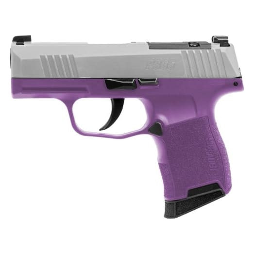 Sig Sauer P365 Purple Rain 9mm 3.1"Bbl Optics Ready Handgun w/ Xray-3 Sights & 2x10rd Steel Magazines 365-9-TXR3-PR