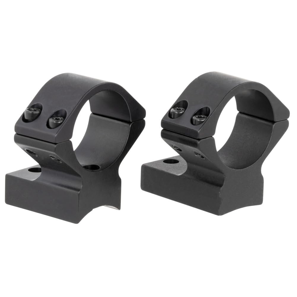 Talley Manufacturing Talley 1" Weatherby Mark V (Non-Magnum) (6 Lug) (Low) Alloy Lt. Wt. Ring Base Combo 930706 in Matte Black