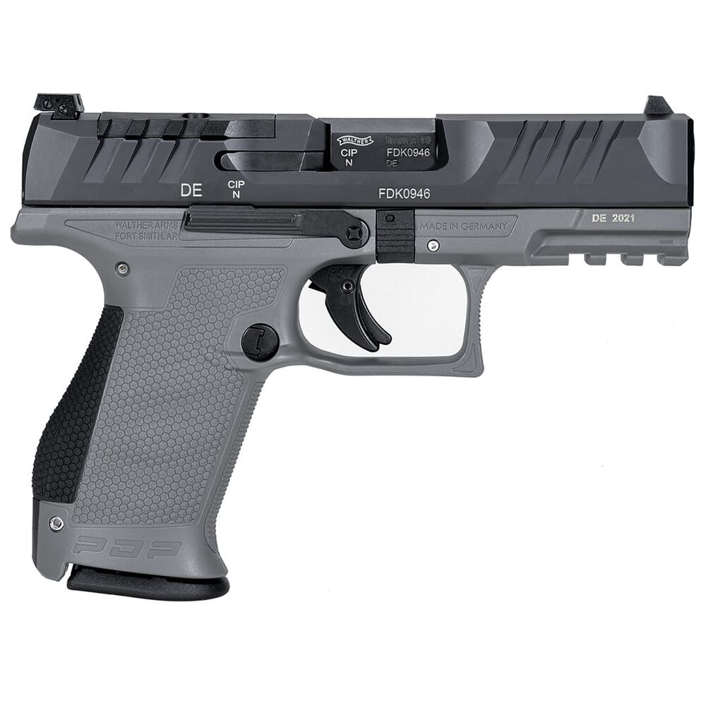 walther arms Walther Arms PDP 9mm 4" Bbl Two-Tone Gray Frame Optic Ready Compact Pistol w/(2) 15rd Mags 2858436 - $599.00 at Scopelist.com