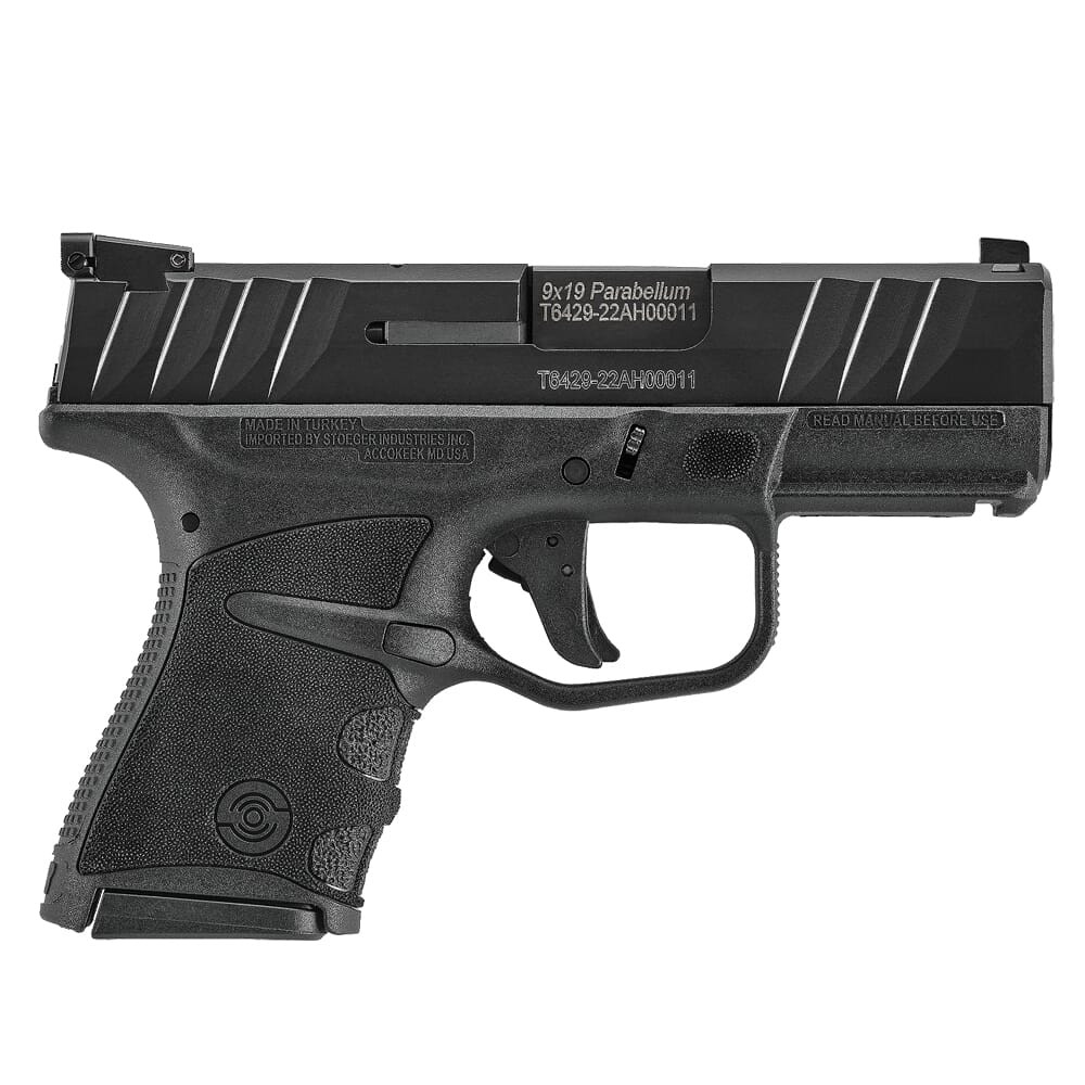Stoeger STR-9MC 9mm 3.3" Bbl Optic Ready Black Micro-Compact Pistol w/(1) 10rd Mag, (1) 10rd Flush Mag, & Night Sights 31771
