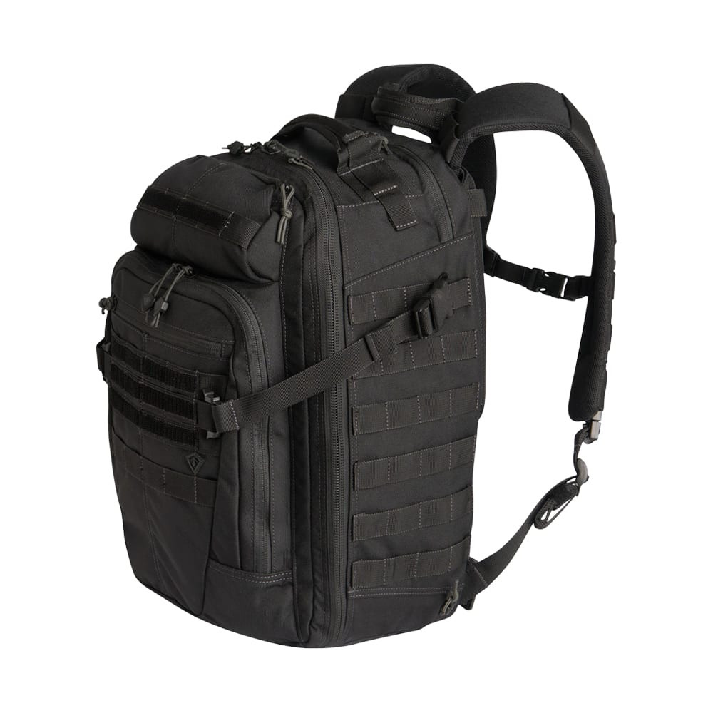 First Tactical Specialst 1 Day 36L Black Backpack w/ Shovel Backboard & YKK Zippers 180005-019-1SZ