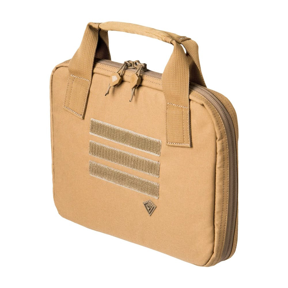 First Tactical Coyote 500D Nylon 11x8" Pistol Sleeve w/ YKK Zippers and Hook&Loop Mounts 180010-060-1SZ