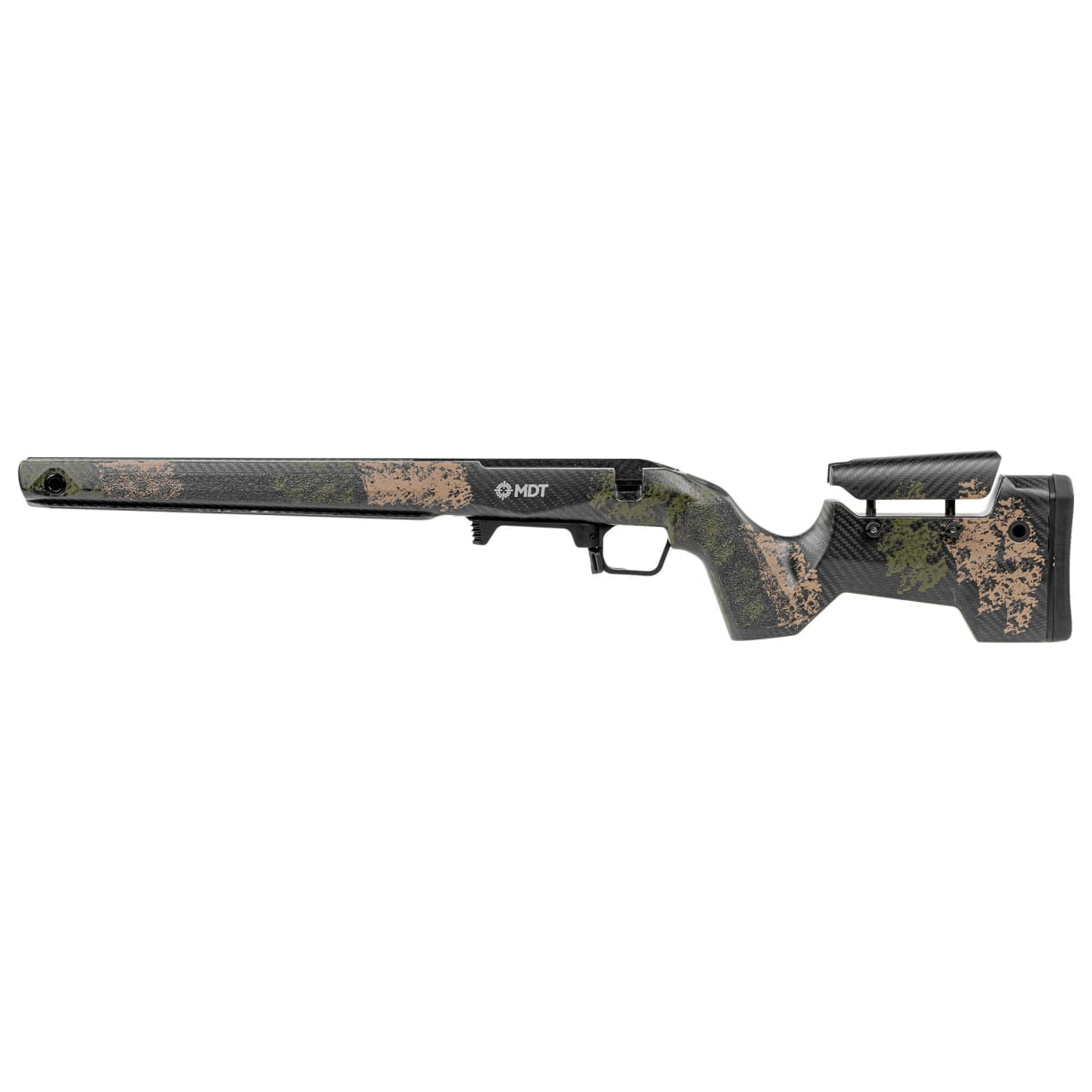 MDT CRBN Precision Kit Rem 700 Short Action Left-Hand LH Fixed ARCA Highland Green and Flat Dark Earth (HGF) Chassis System 116135-HGF