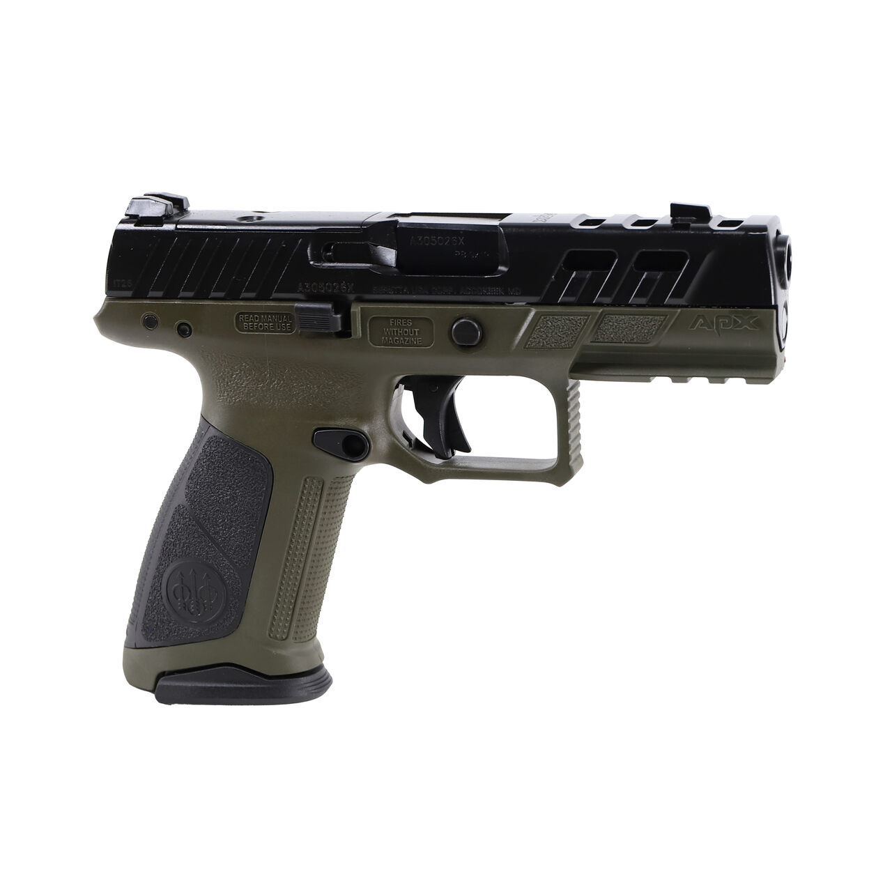 Beretta Beretta APX-A1 Full Size Ported 9x19mm 4.25" Bbl Striker Olive Drab Green Pistol w/(3) 10rd Mags JAXA1F910PTODG - $579.00 at Scopelist.com