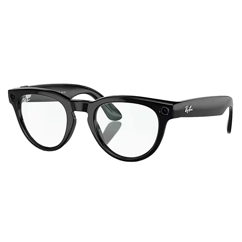 OPEN BOX DEMO Ray-Ban Meta Headliner Shiny Black Clear 0RW4009-601/SB - Excellent Condition USED10273