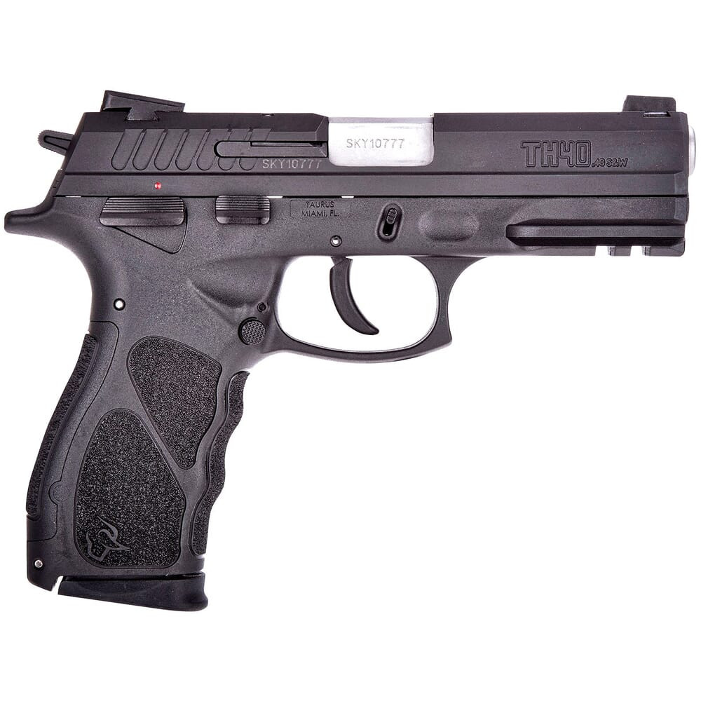 Taurus TH40 .40 S&W Bk/Bk 4.25"Bbl BL Pistol w/(2)15rd Mags 1-TH40041
