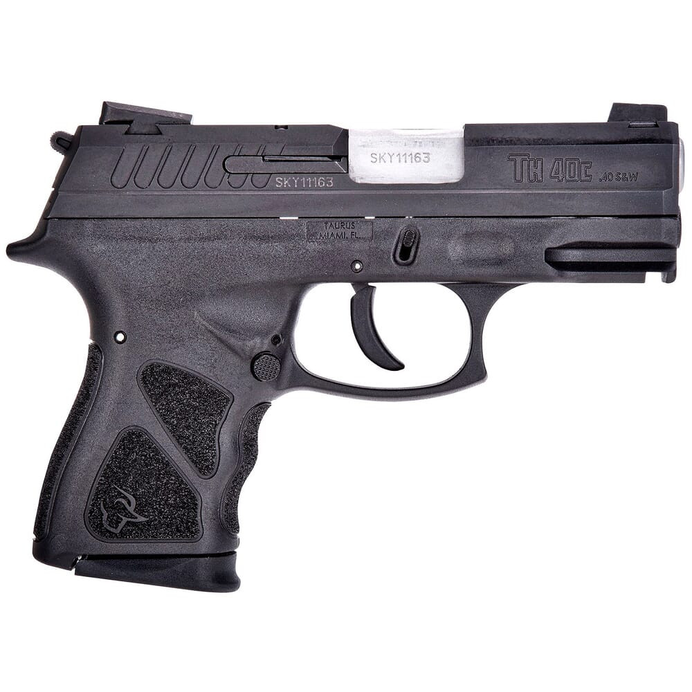 Taurus TH40 .40 S&W Compact Bk/Bk 3.54"Bbl BL Pistol w/(1)15rd & (1)11rd Mag 1-TH40C031