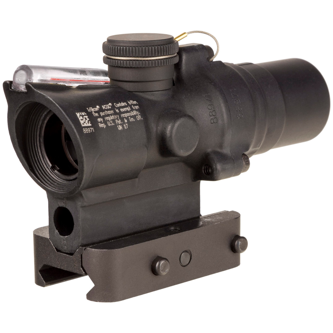 Trijicon Compact ACOG 1.5x16S Riflescope w/ Tritium & Fiber Optic Red Illumination, .223 RTR Horseshoe Reticle, Q-LOC Picatinny Mount TA44-C-400413