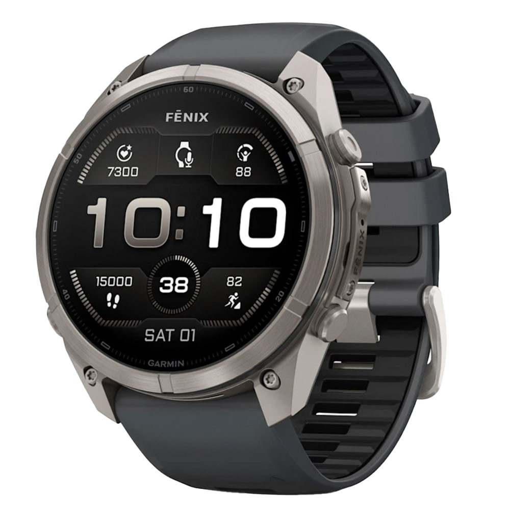 garmin Garmin Fenix 9 Pro 51mm Titanium Smartwatch w/ Built-In Flashlight, AMOLED Display, Graphite-Black Silicone Band 010-04337-25 - $1199.99 at Scopelist.com