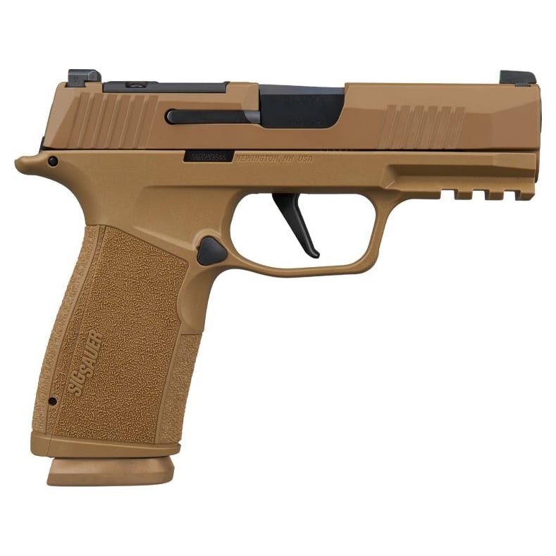 Sig Sauer P365 9mm 3.7" Bbl Striker X-Ray 3 Optic Ready Polymer Grip Coyote Pistol w/(2) 17rd Steel Mags 365XCA-9-CXR3