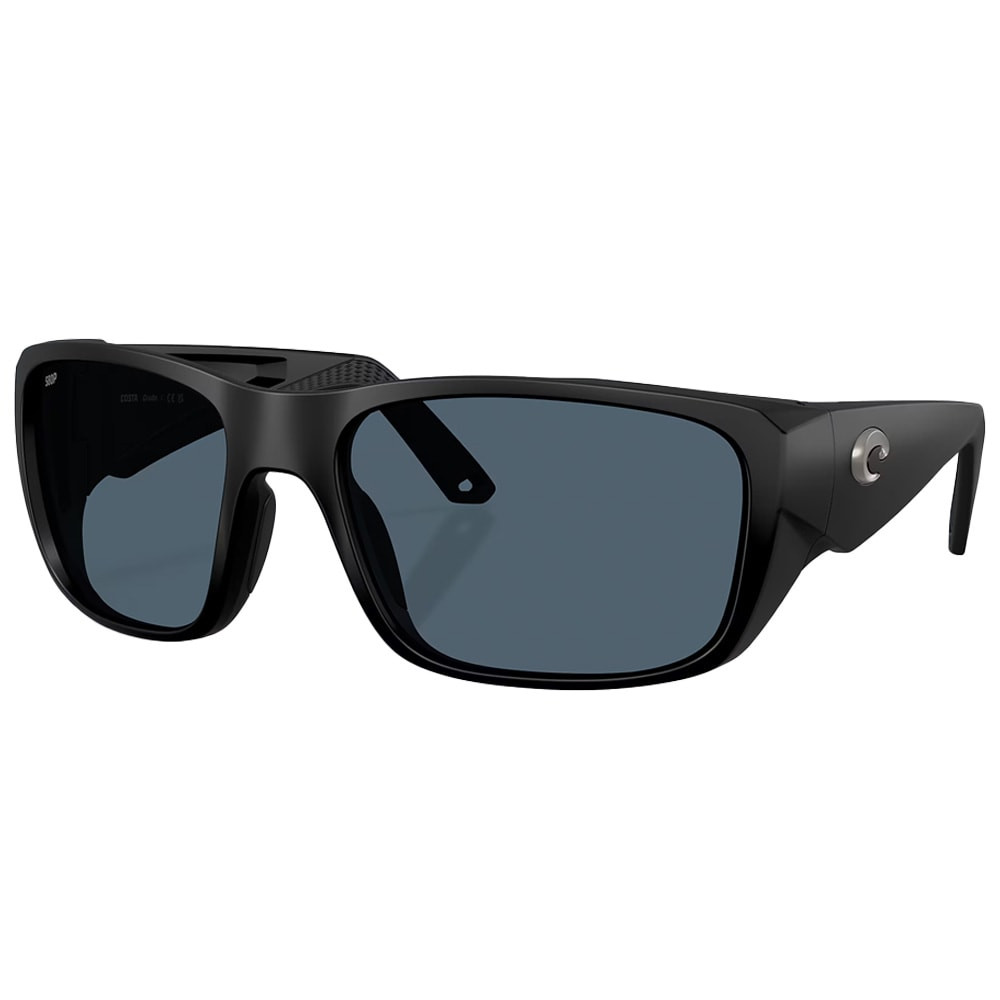Costa Del Mar Performance Crudo Men's Matte Black XXL Frame Gray 580P Polarized Lens Sunglasses 06S9136-91360164