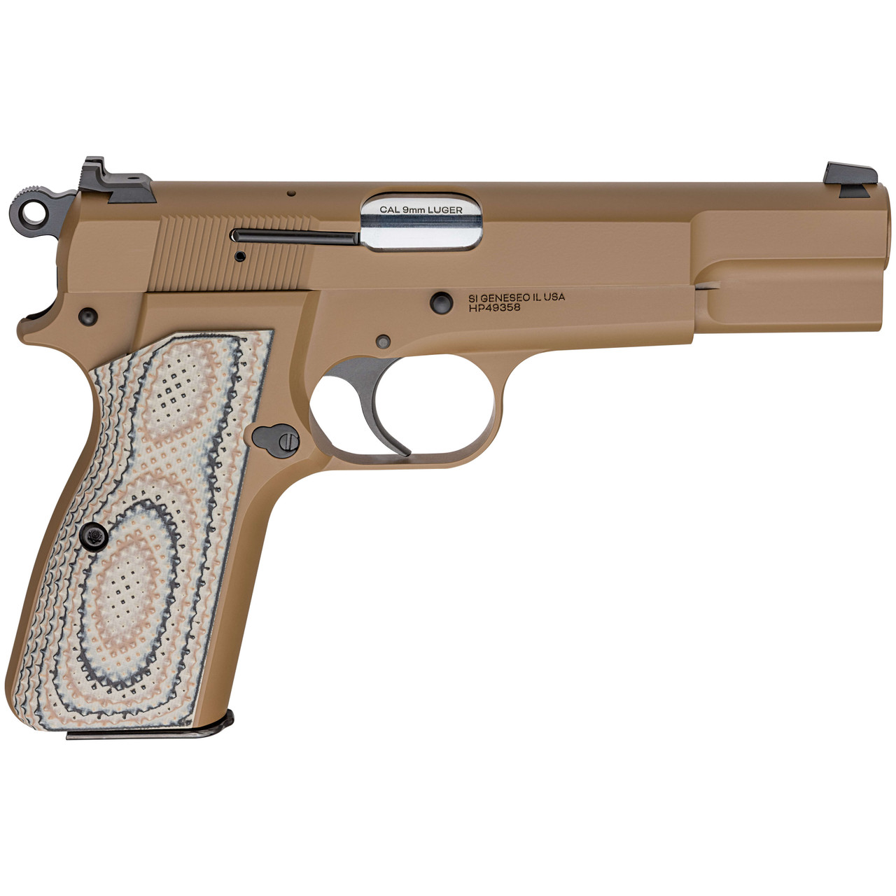 springfield armory Springfield Armory SA-35 9mm 5" Bbl Coyote Brown Handgun w/ White-Dot Sights, TacRack RS, 1x15rd Mag HP9201CB - $739.99 at Scopelist.com