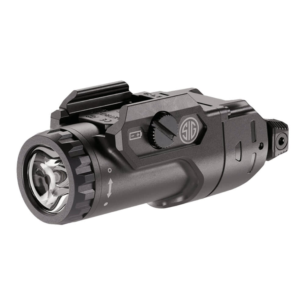 Sig Sauer FOXTROT2R Lightfight Bluetooth Rechargeable Weapon Mounted 700 Lumens Black Light w/(2) 16340 High-Capacity Li-Ion Batteries SOF2RLF01