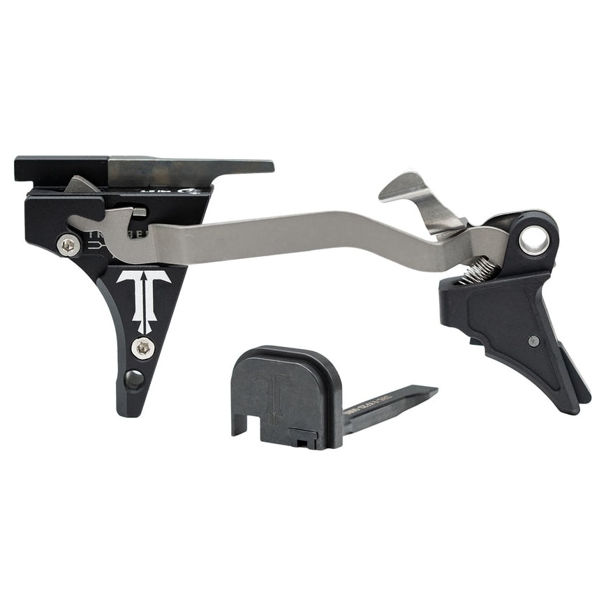 TriggerTech Blackout Edition Glock Standard Frame Gen 1-5 Two-Stage Flat 2.5-6.0 lbs Adjustable Black Legacy Special Pistol Trigger G9B0-SBS-26-LBBF