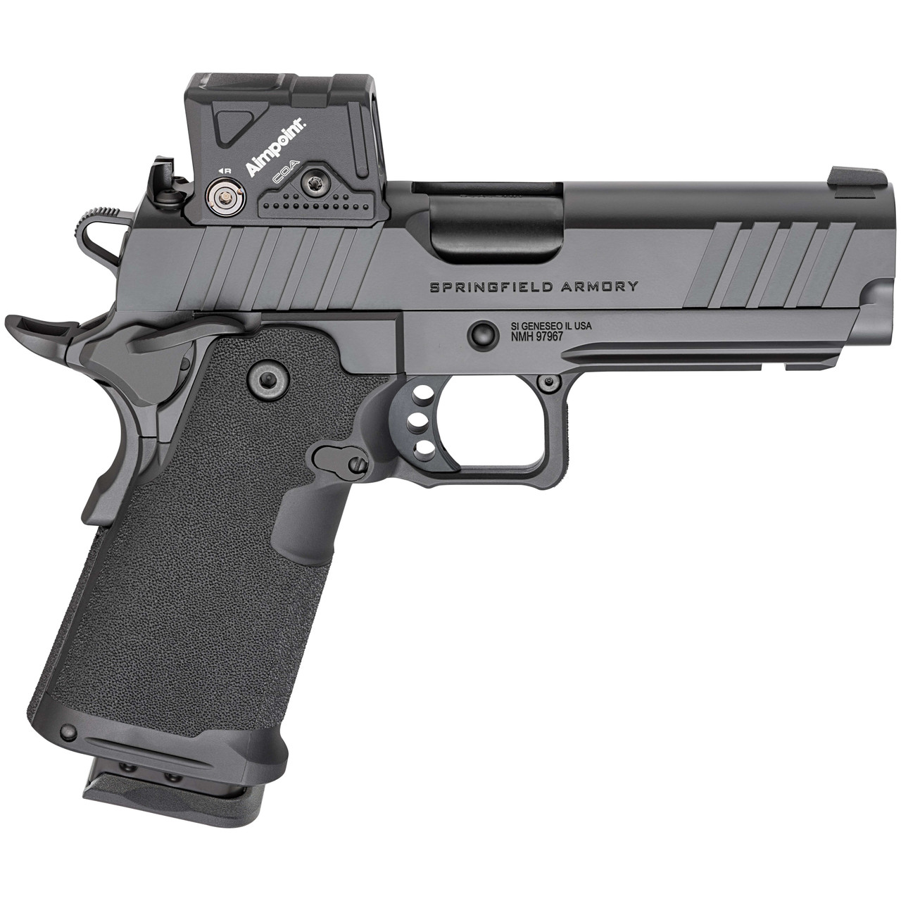 Springfield Armory 1911 DS Prodigy 9mm 4.25" Bbl Black Handgun w/ Aimpoint COA Optic, 2x18rd Mags PH9117COA