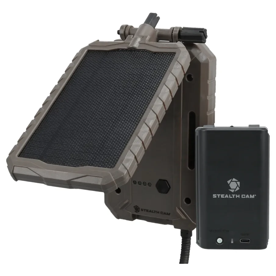 Stealth Cam FieldMAX Solar Battery Pack & Rechargeable Lithium Internal Battery Pack Combo STC-SOLP5XMAXC