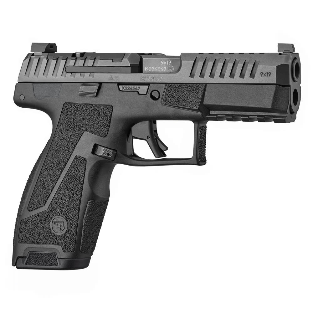 CZ Duty 4.0F 9mm 4" Bbl OR H3 Night Sights Ambi Slide Stop/Mag Catch Poly Frame & Grip Black Pistol w/(2) 10rd Mags 05081