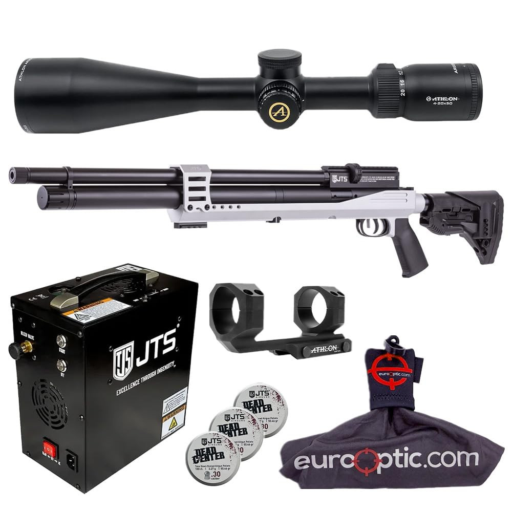 JTS Airguns JTS Airacuda PRS MAX .30 Air Rifle w/ 3.25g Pellets, Athlon Argos HMR Scope & Mount, AutoStop Compressor, Spudz Cleaning Cloth JAGPRSM30S-KIT-134-2140 - $1599.99 at Scopelist.com