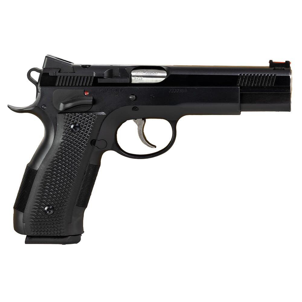 cz-usa CZ-USA Custom Shop A01-SD Optic-Ready 9mm 19rd Blued Steel Handgun w/FO Front/Blk Serrated Rear, Match Grade Bull Bbl, DMR & RMR Plate 91732 - $2639.99 at Scopelist