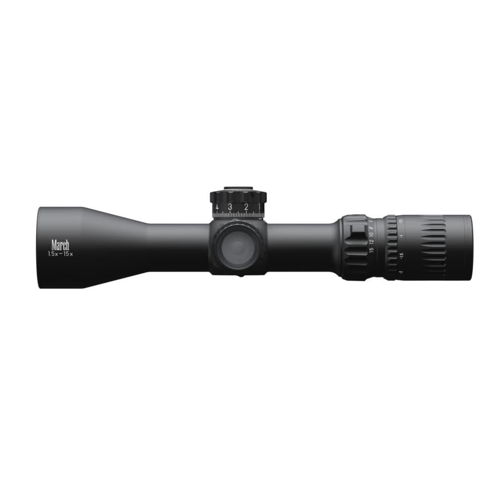 March Compact 1-10x24mm SFP FD-1 Reticle 0.1MIL 6Level Illum Riflescope D10V24IML-FD-1