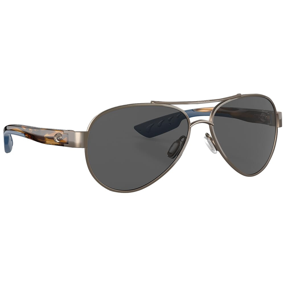Costa Loreto Golden Pearl Frame Sunglasses w/Gray 580P Lenses 06S4006-40063356