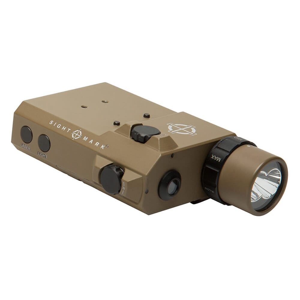 Sightmark LoPro Combo Flashlight (Visible and IR) and Green Laser Sight - Dark Earth SM25013DE