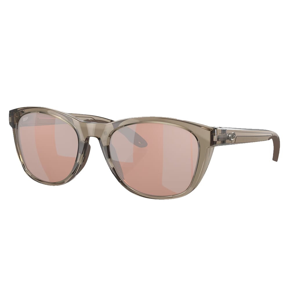 Costa Del Mar Costa Aleta Taupe Frame Sunglasses w/Copper Silver Mirror 580P Lenses 06S9108-91080454