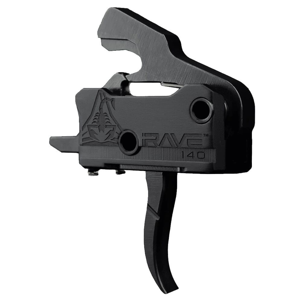 RISE Armament Rave 140 SST Gen 2 Single-Stage Curved 3.5lb Super Sporting Trigger w/Anti-Walk Pins T017-BLK
