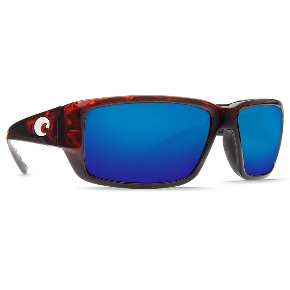 Costa Fantail Tortoise Frame Sunglasses w/Blue Mirror 580G Lenses 06S9006-90063359