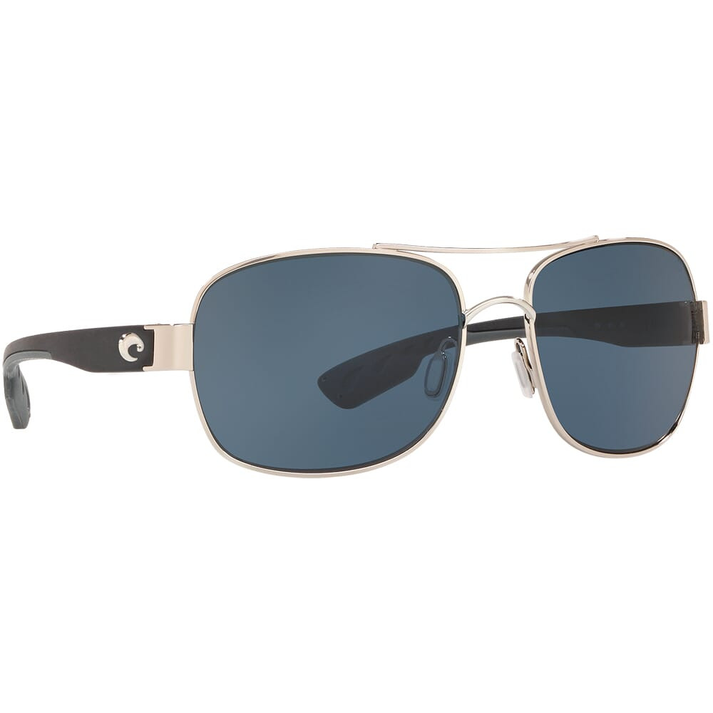 Costa Cocos Palladium Frame Sunglasses w/Gray 580P Lenses 06S4011-40110459