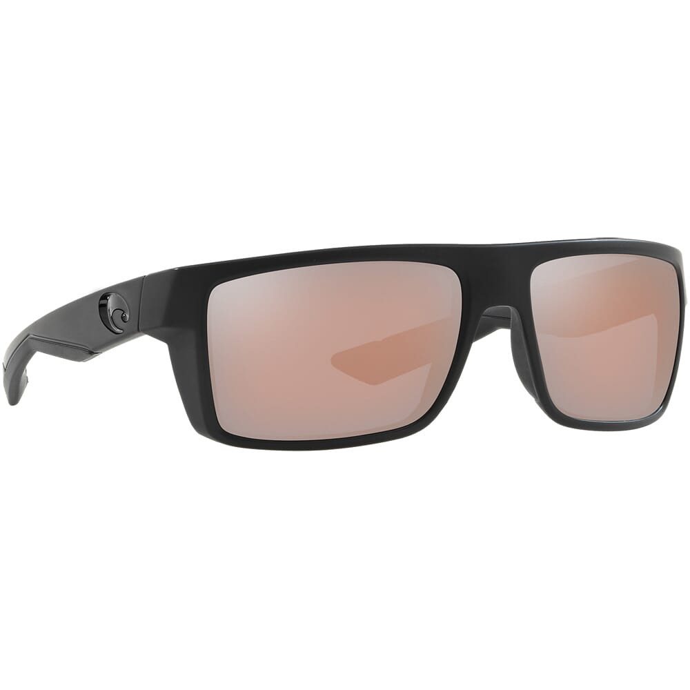 Costa Motu Blackout Frame Sunglasses w/Copper Silver Mirror 580G Lenses 06S9055-90551258