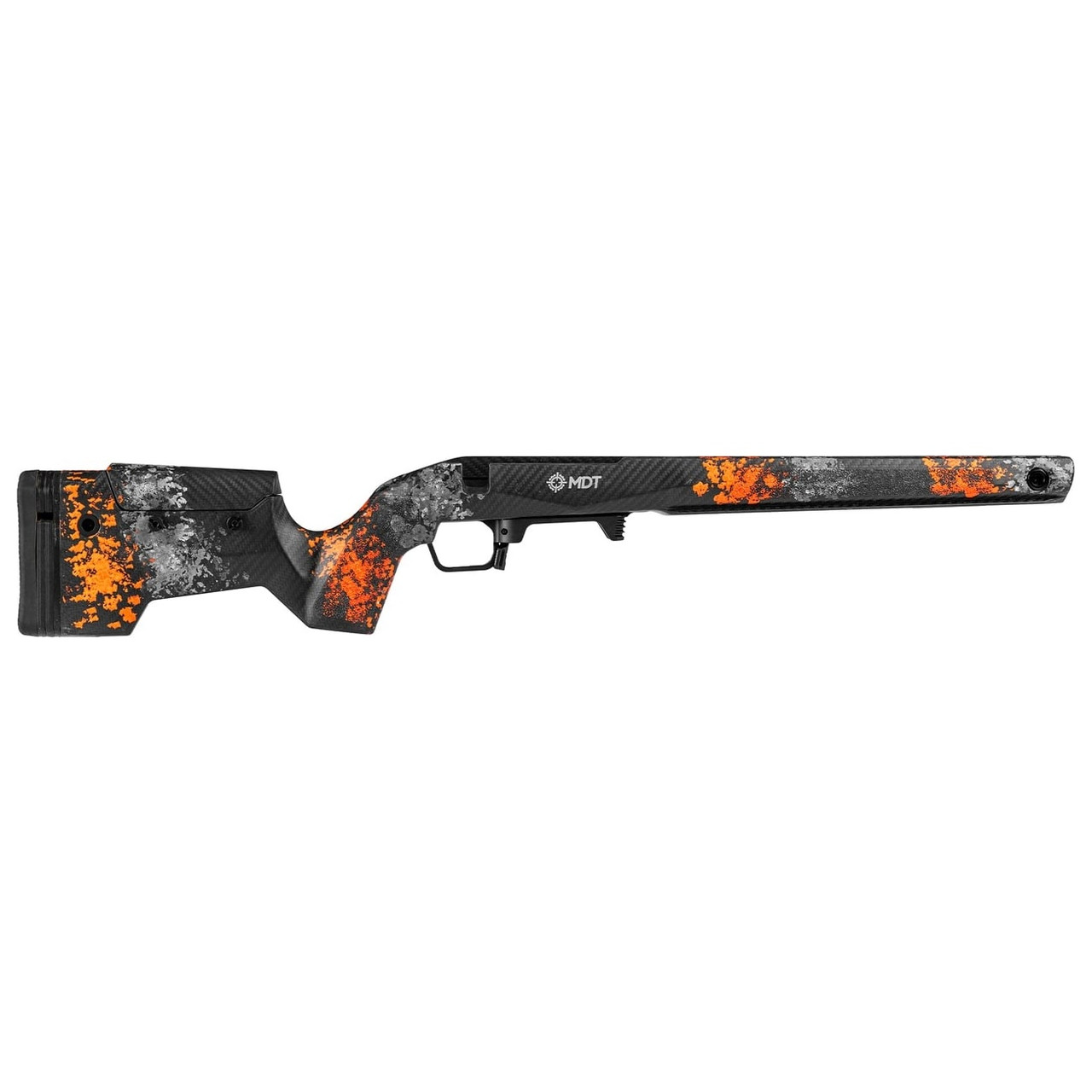 MDT CRBN Remington 700 SA RH Fixed Hunter Orange & Grey Chassis System w/ARCA Rail & Precision Bottom Metal 114482--HOG in Orange/black
