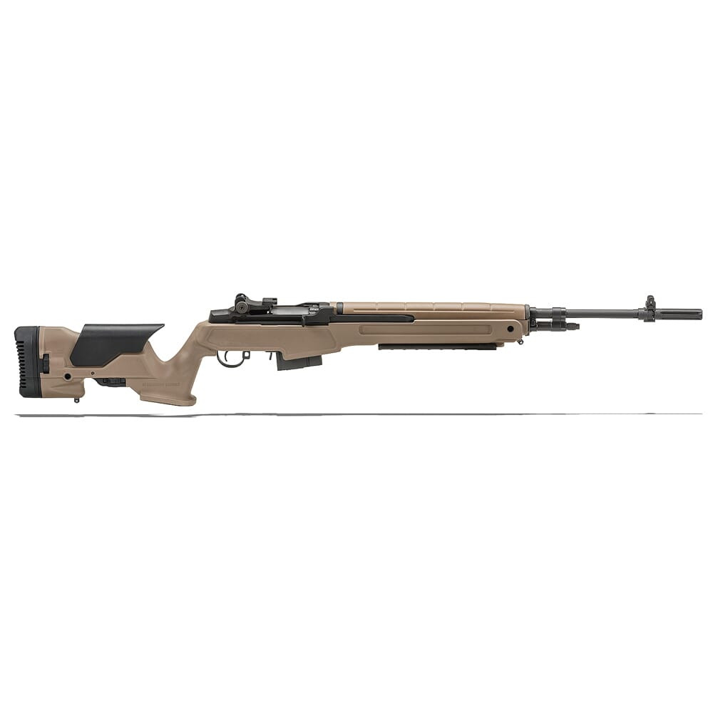 Springfield Armory M1A Loaded Precision .308 Win National Match 22"1:11 Bbl Desert FDE Rifle w/ Match Sights, Adjustable Stock,Flash Suppressor MP9220