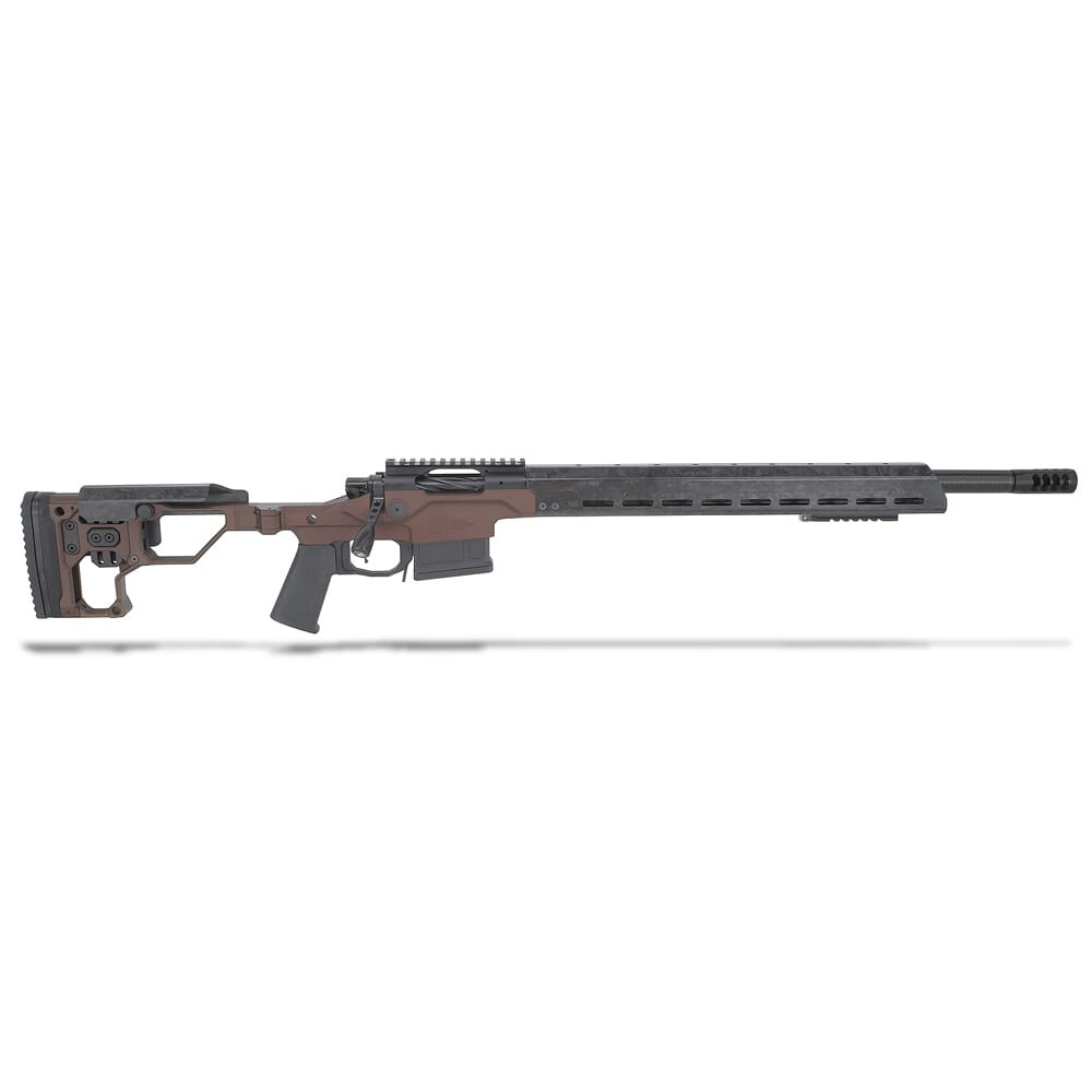 Christensen Arms Modern Precision Bolt-Action Rifle - .308 Win - 20″ - Carbon Fiber FFT/Blk Nitride - Folding Adj. Dsrt Brn