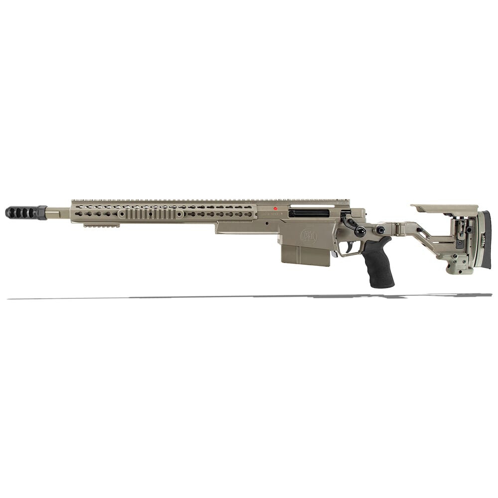 Accuracy International AXSR Folding Left Hand Rifle .338 Lapua Mag Elite Sand 20" 3/4"-24 w/Brake SR38L20MLHES
