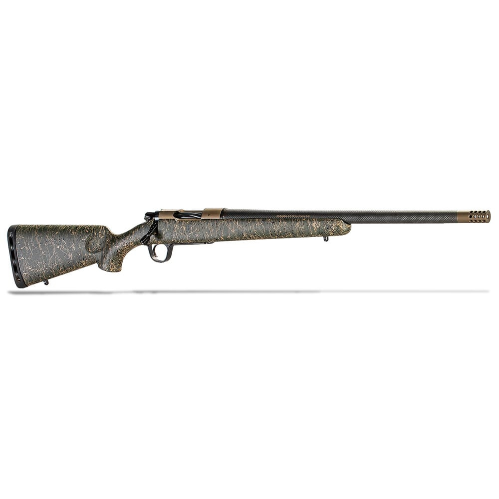 Christensen Arms Burnt Bronze Ridgeline .243 Win 24" 1:10" Green w/ Black & Tan Webbing Rifle 801-06019-00