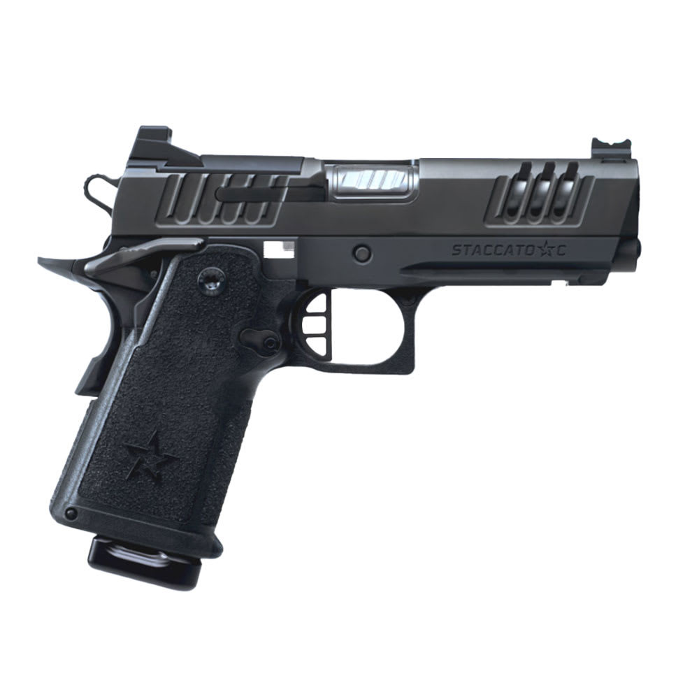 Staccato C Full Size Grip Carry + Duty V3 C Optic Ready Stainless Barrel (Blk Al Flat Trig) DLC/SS Frm/Fnsh 15-1501-000014