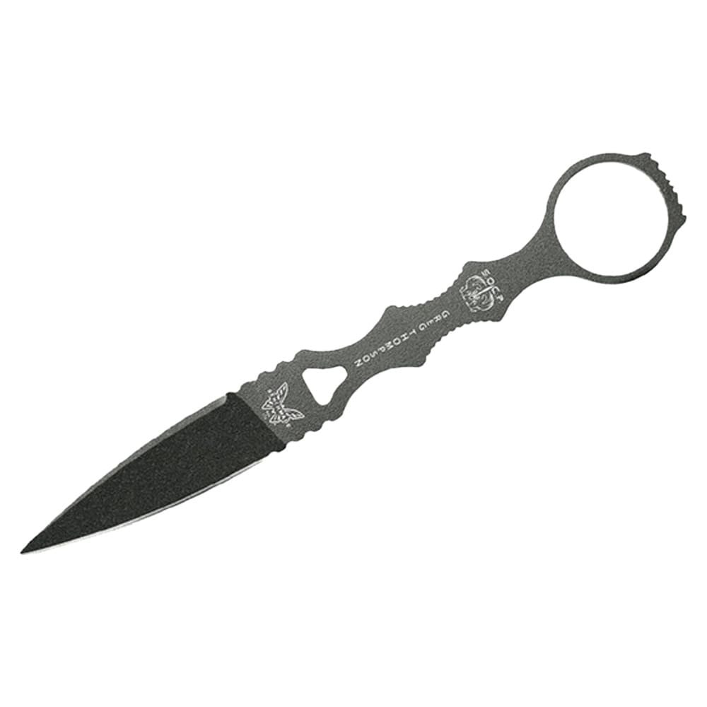 Benchmade SOCP Fixed Blade Spear-Point Tungsten Gray Knife 174GY