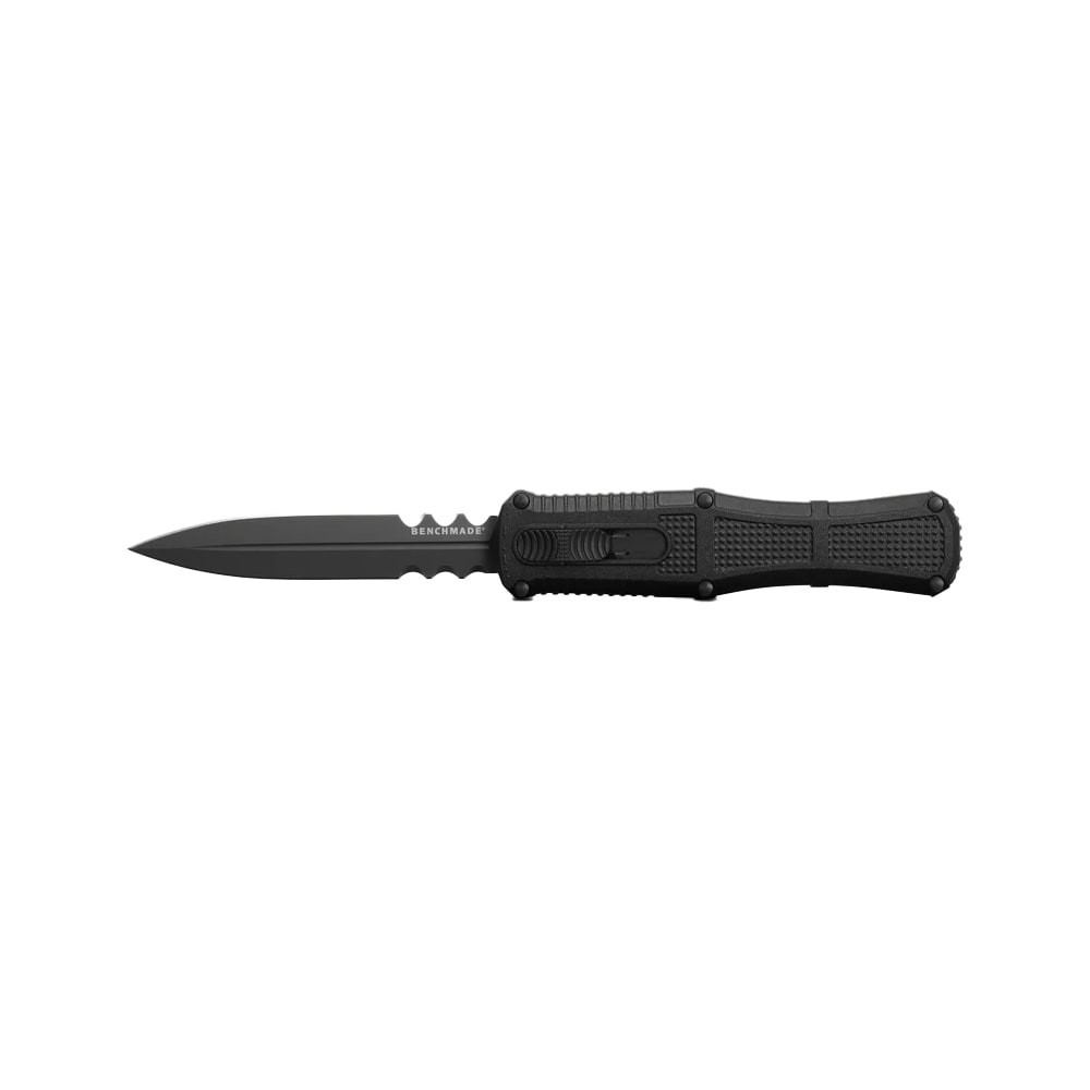Benchmade Claymore Out-the-Front Auto Serrated Black Grivory Dagger 3370SGY