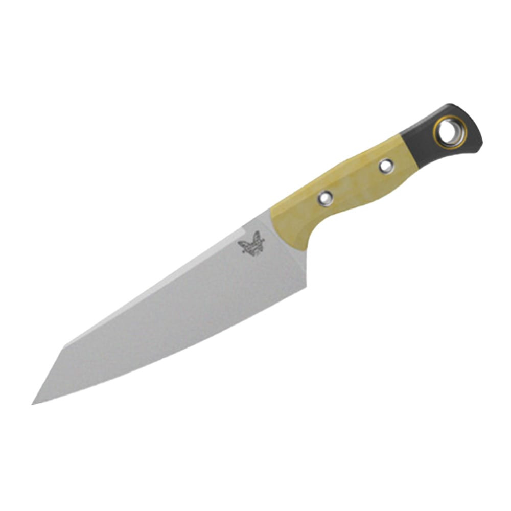 Benchmade Wildcoast Clip-Point CPM-154 Stainless Steel (58-61HRC) Fixed Blade Maple Valley Richlite & Black G10 Bolster Handle Knife 4070-02