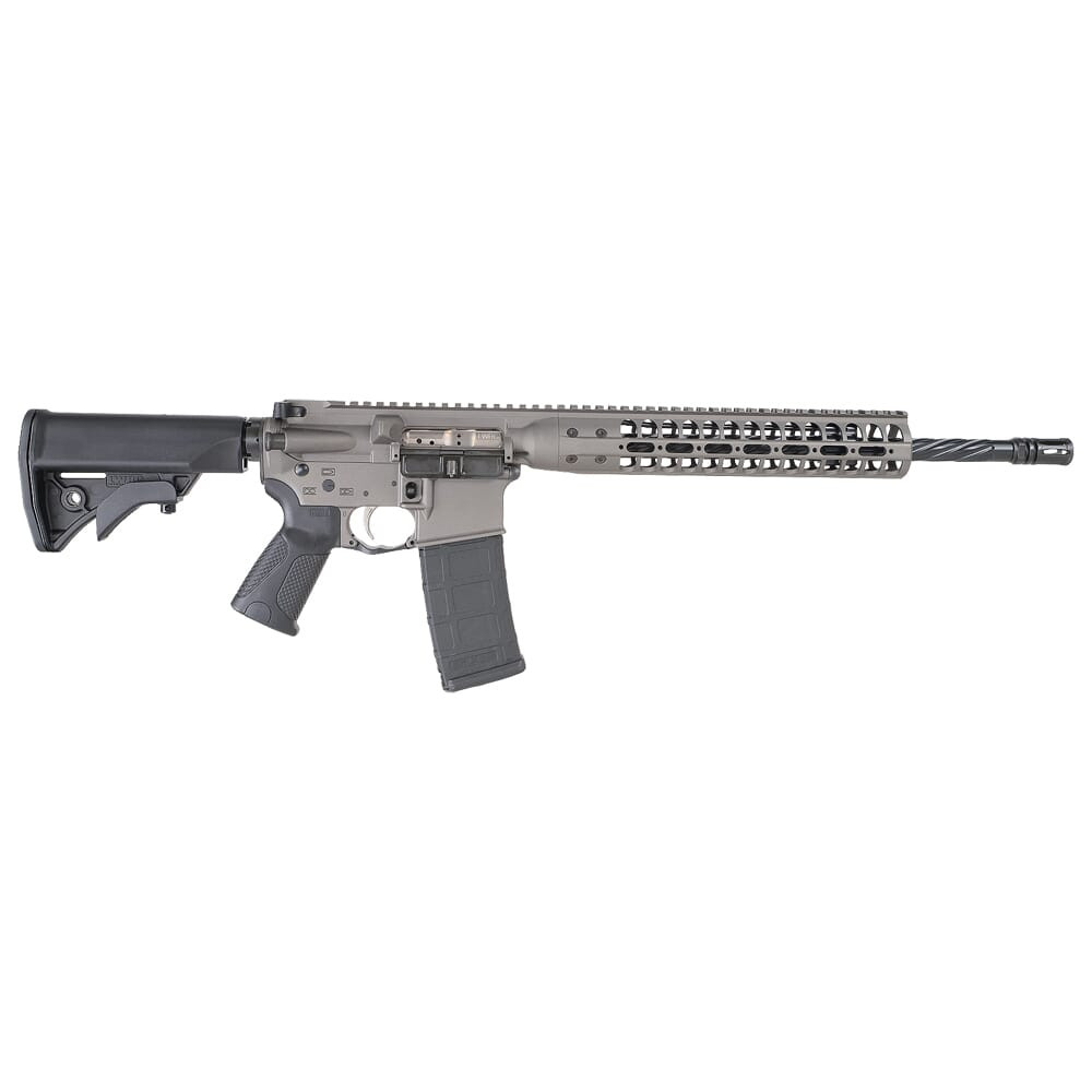 LWRC ICDI Base E Series 5.56 Nato 16" Tungsten Grey Rifle ICDIR5TG16E