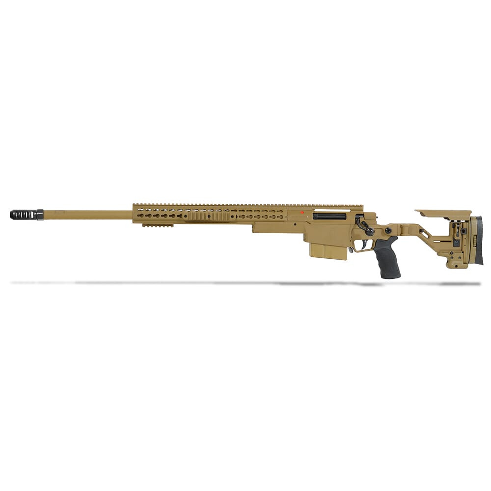 Accuracy International AXSR .300 PRC 27" 3/4"-24 Threaded Bbl Dark Earth Left Hand Folding Rifle w/Brake SR30P27MLHDE