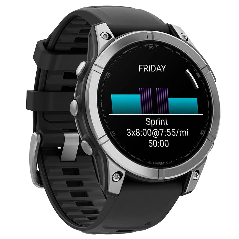 garmin Garmin fenix E Stainless Steel w/Black Band Smartwatch 010-03025-02 - $649.99 at Scopelist.com