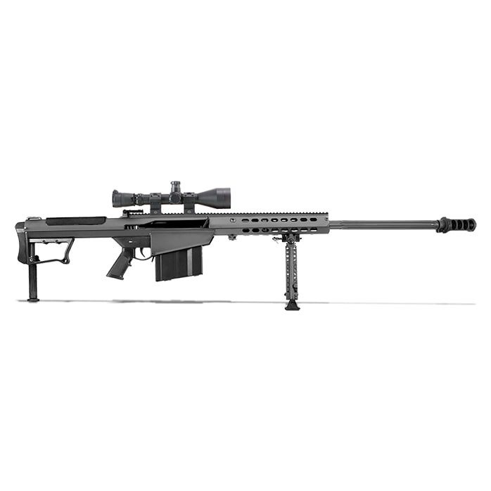 Barrett M107A1 Black 29" Leupold Mark 4 M1 Scope & Rings 14018