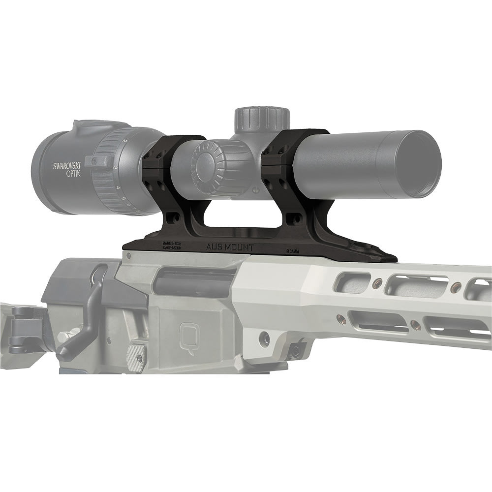Q, LLC. Reptilia 34mm Diameter Direct Mini FIX Black AUS Direct Optic Mount 100-298