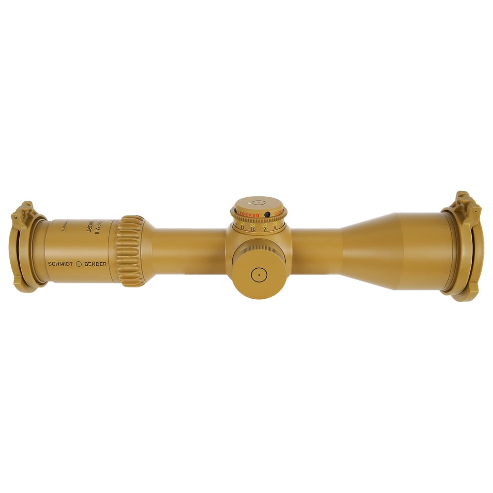 Schmidt Bender 5-20x50mm PM II Ultra Short LPI P4FL 1cm ccw DT27 MTC LT / ST ZC CT RAL8000 Riflescope 173-945-972-G8-E8