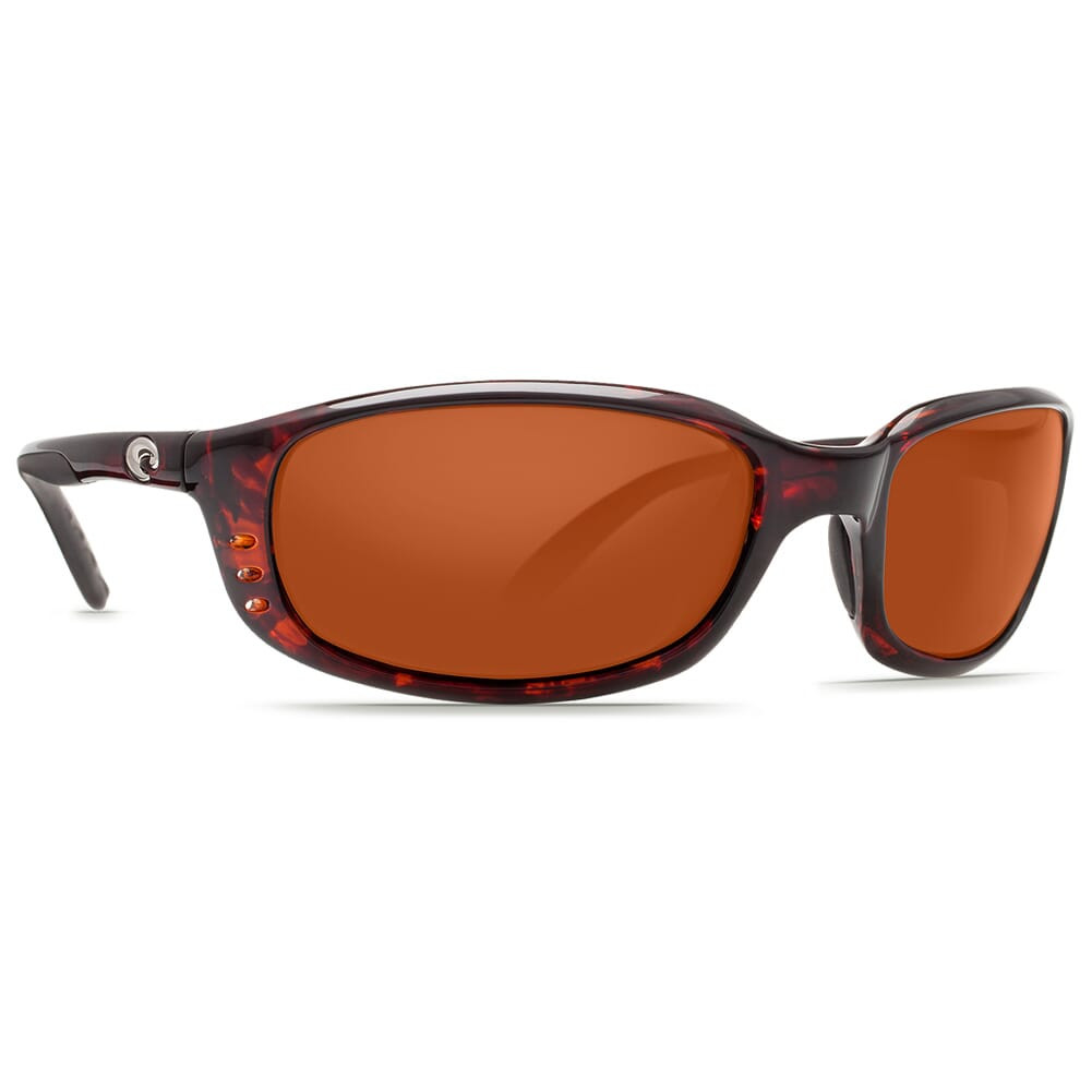 Costa Brine Tortoise Frame Sunglasses w/Copper 580P C-Mate 2.00 Lenses 06S7001-00010459