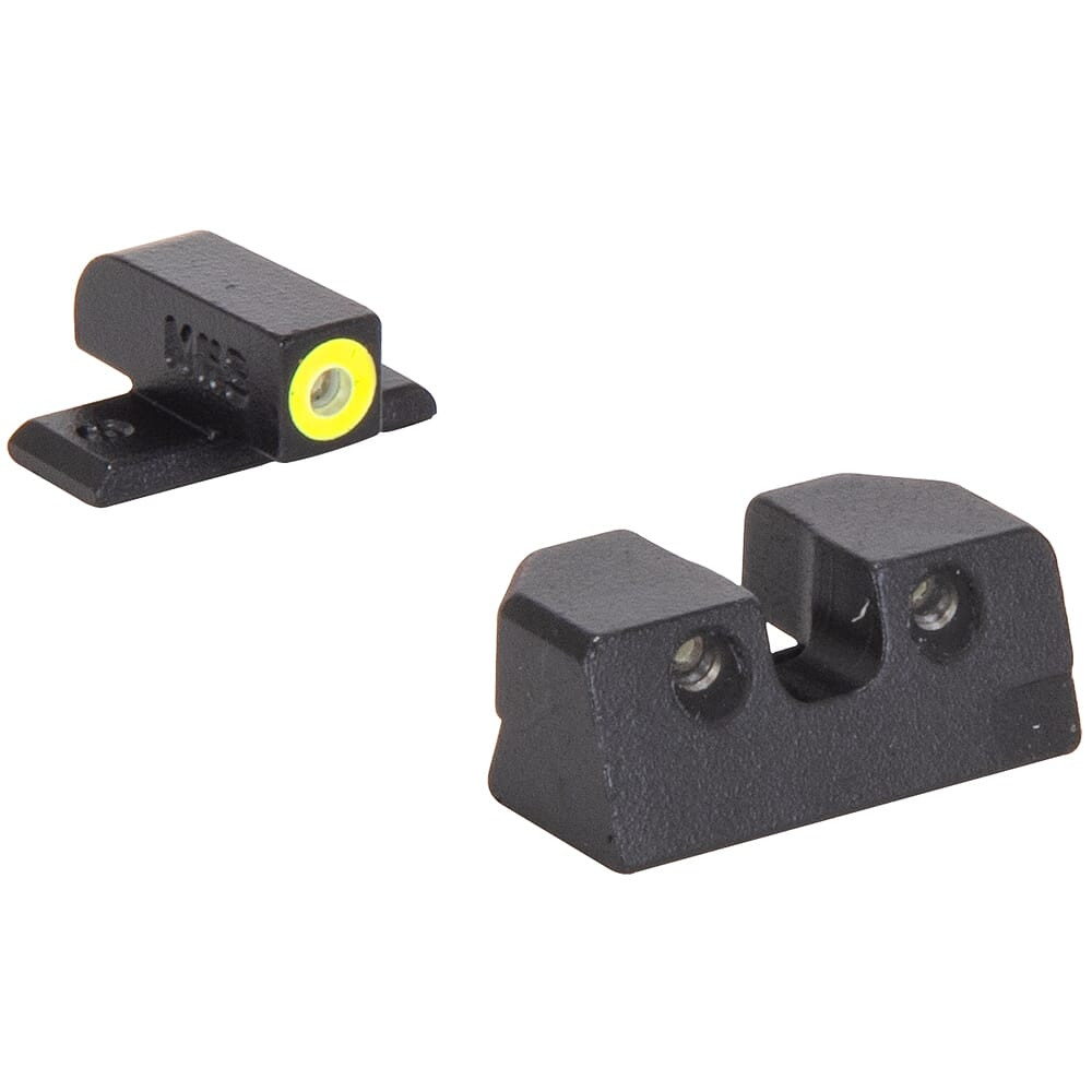 Meprolight USA Meprolight Hyper-Bright FN 509 Fixed Yellow Ring/Green Dot Tritium Illum Pistol Sight Set 0408893121